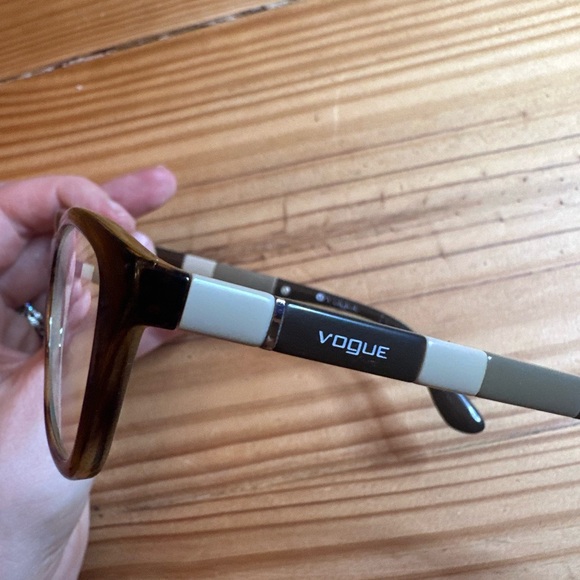 Vogue Black Rectangular Eyeglasses - Picture 8 of 12